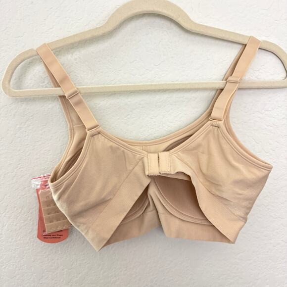 Shapermint Essential Women Everyday Comfort Straps Wireless Shaping Bra M Chai - Picture 3 of 9
